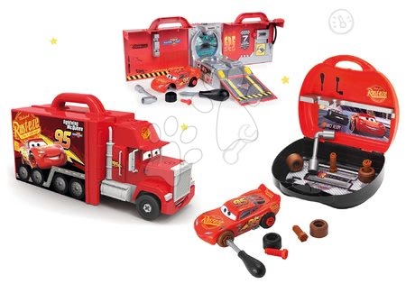 Dětská dílna sety - Set kamion s autíčkem Cars 3 Mack Truck Smoby - 20
