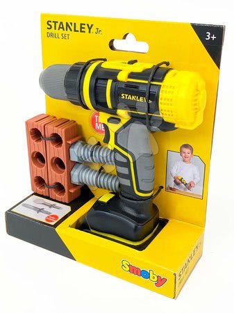 Kinderwerkstatt und Werkzeuge - Mechanische Bohrmaschine Stanley Smoby_1