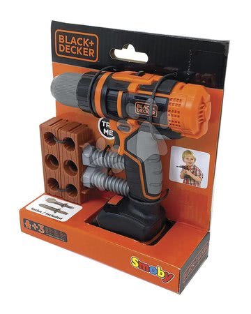 Detská dielňa a nástroje - Mechanická vŕtačka s nástavcami Black&Decker Smoby_1