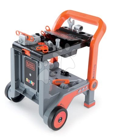 Bănci de lucru pentru copii - Masă de lucru Black&Decker Devil Workmate 3 în 1 Smoby