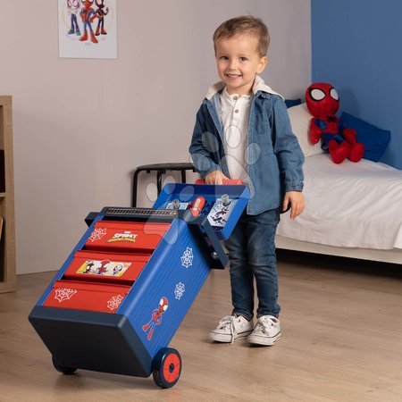 Barkácsolás, szerszámok - Szerelőműhely kerekeken Spidey Diy Trolley Marvel Smoby_1