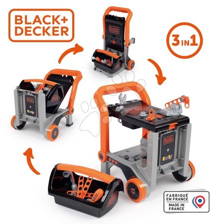 Black & Decker - Delavnica zložljiva na koleščkih Bricolo Devil Workmate 3in1 Black&Decker Smoby_1