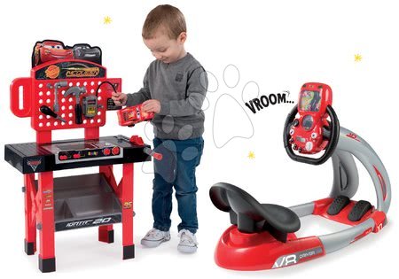 Kinderwerkstatt Sets - Set Werkstatt mit Klappauto Cars 3 Smoby