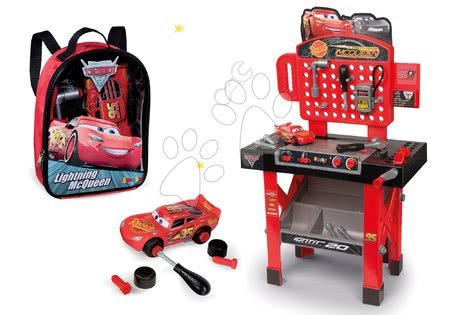 Cars - Set pracovná dielňa so skladacím autíčkom Cars 3 Smoby