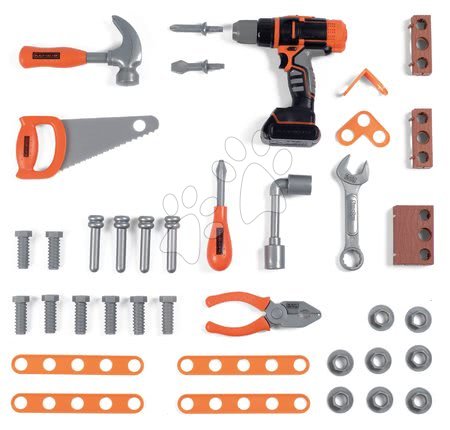 Kinderwerkstatt - Arbeitstisch  Black & Decker Open Bricolo Werkbank Smoby - 2
