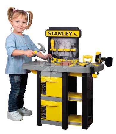 Warsztaty i narzędzia dla dzieci - Warsztat pracy składany Stanley Open Bricolo Workbench Smoby_1