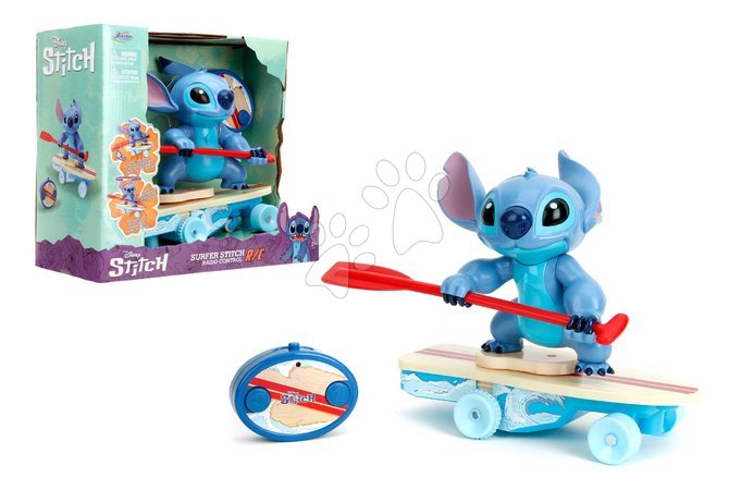 RC-Autos - Figúrka Stich na surfe s diaľkovým ovládaním RC Stitch Surfer Jada - 3