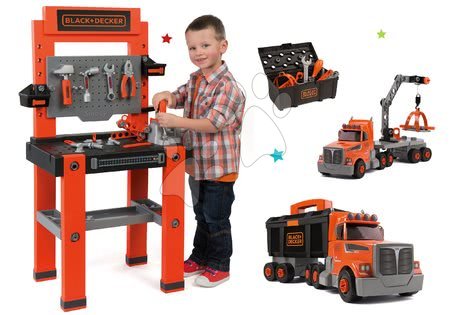 Detská dielňa sety - Set pracovná dielňa Black+Decker Smoby so 79 doplnkami