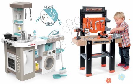 Dječja radionica setovi - Set radionica s bušilicom Black+Decker Smoby