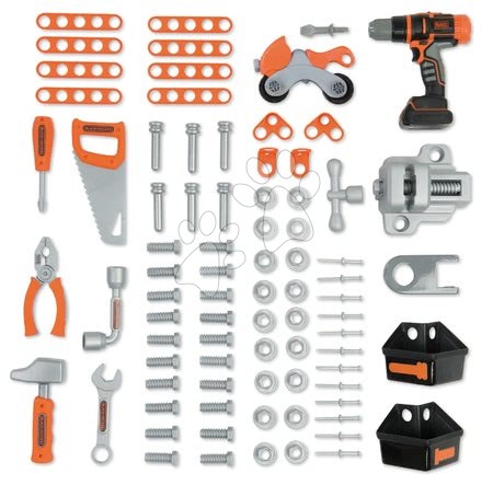 Warsztat dla dzieci - Stanowisko warsztatowe z wkrętarką akumulatorową Black&Decker Smoby - 3