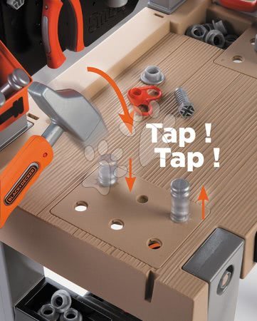 Warsztat dla dzieci - Stanowisko warsztatowe z wkrętarką akumulatorową Black&Decker Smoby - 1