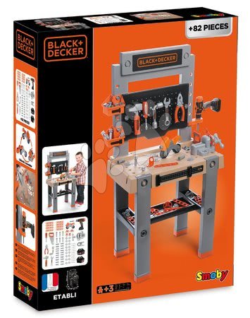 Warsztat dla dzieci - Stanowisko warsztatowe z wkrętarką akumulatorową Black&Decker Smoby - 7