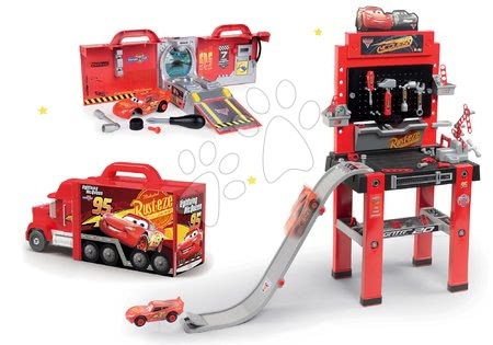 Banco da lavoro per bambini set - Set Banco da lavoro con Pista di salto Cars 3 Smoby - 25