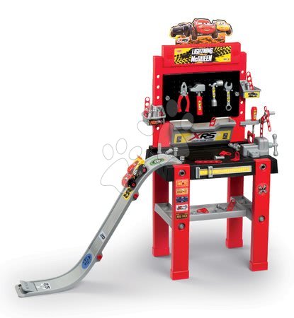 Banco da lavoro per bambini set - Set Banco da lavoro con Pista di salto Cars 3 Smoby - 1