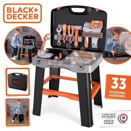 Pracovná detská dielňa - Pracovná dielňa v kufríku Black&Decker Bricolo Smart Smoby - 2