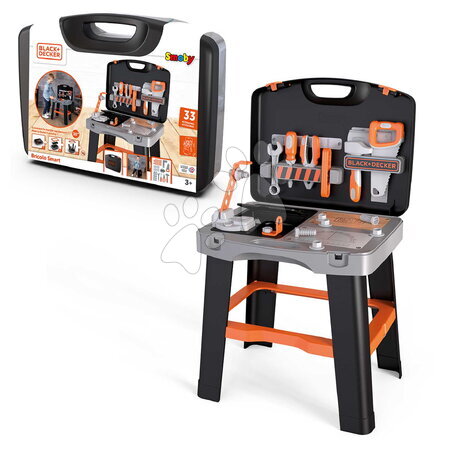 Pracovná detská dielňa - Pracovná dielňa v kufríku Black&Decker Bricolo Smart Smoby - 3