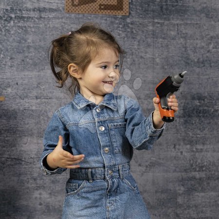 Kinderwerkstatt - Werkbank mit zerlegbarem Auto Bricolo Pro Workbench Black&Decker Smoby - 10