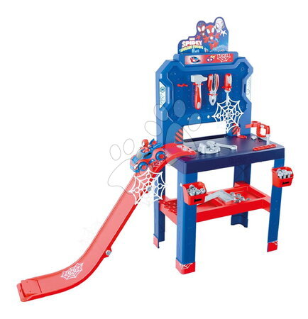 Spidey and His Amazing Friends - Barkácsműhely kisautóval Spidey Bricolo Center Marvel Smoby