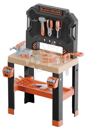 Werkbank und Werkzeuge für Kinder - Werkbank mit Schraubstock Black&Decker Bricolo Workbench Smoby