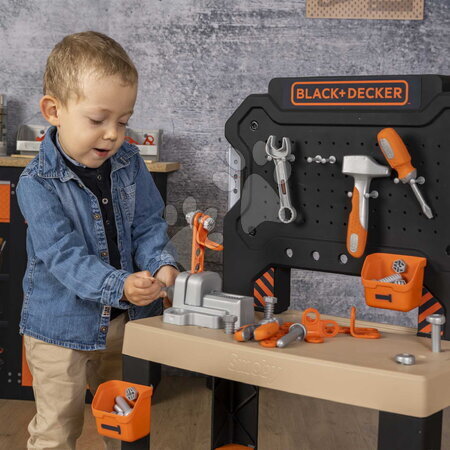 Pracovní dětská dílna - Pracovní dílna se svěrákem Black&Decker Bricolo Workbench Smoby - 4