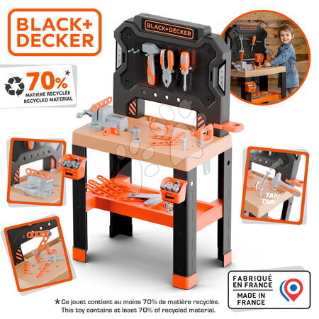 Pracovní dětská dílna - Pracovní dílna se svěrákem Black&Decker Bricolo Workbench Smoby - 3