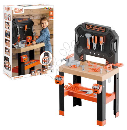 Pracovní dětská dílna - Pracovní dílna se svěrákem Black&Decker Bricolo Workbench Smoby - 5