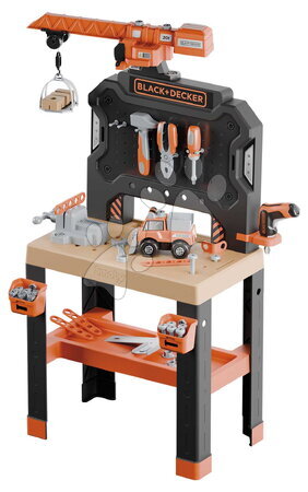 Werkbank und Werkzeuge für Kinder - Werkbank mit mechanischem Bohrer Bricolo Builder Black&Decker Smoby
