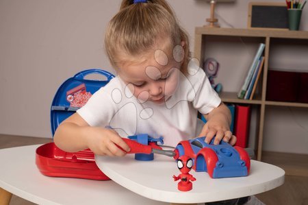 Oprema in orodje - Kovček z orodjem in avtomobilčkom Spidey Box Spidey Marvel Smoby - 3