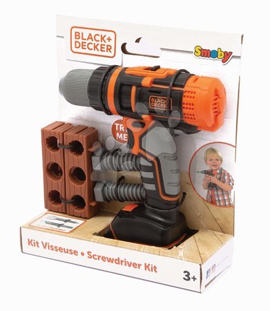 Otroška delavnica in orodje - Mehanski vrtalnik z nastavki Black&Decker Mechanical Drill Smoby_1