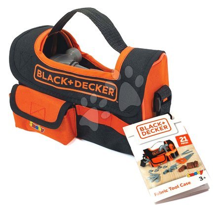 Dječja radionica i alati - Torbica s radnim alatom Fabric Tool Case Black&Decker Smoby_1