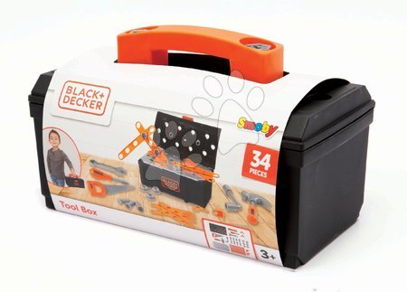 Meșterire, unelte - Valiză cu instrumente de lucru Black&Decker DIY Tools Box Smoby_1