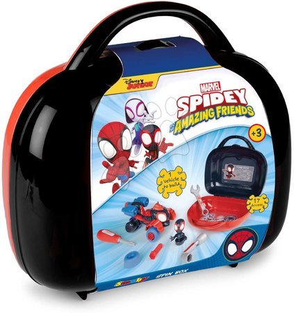 Szerszámok - Koffer szétszerelhető négykerekűvel Spidey Box Spin Marvel Smoby_1
