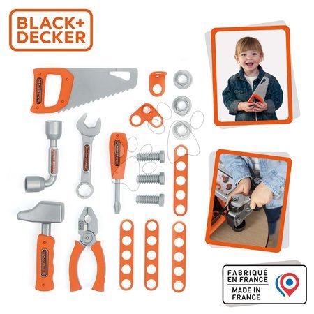 Barkácsolás, szerszámok - Készlet 6 fajta szerszámból Tools Set Black&Decker Smoby_1