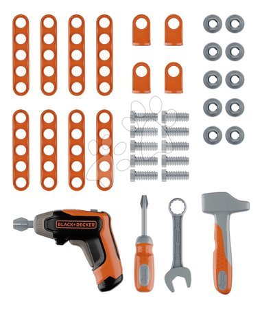 Werkzeuge und Instrumente - Werkzeugkoffer mit Bohrmaschine Bricolo Case Black&Decker Smoby - 4