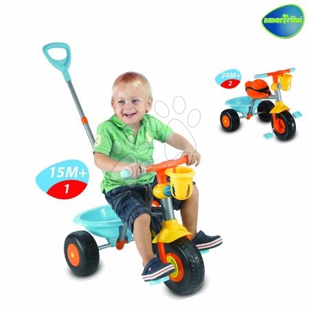 Tříkolky od 15 měsíců - Tříkolka Cupcake smarTrike - 2