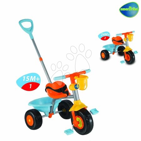 Tříkolky od 15 měsíců - Tříkolka Cupcake smarTrike - 3
