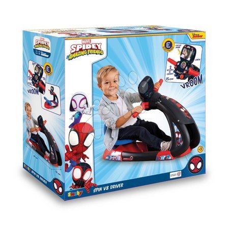 3-6 lat - Trenażer Spidey Spin V8 Driver Marvel Smoby - 9