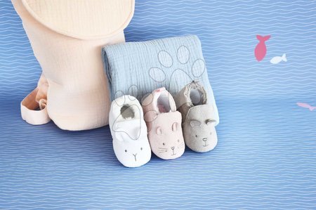 Ropa de bebés - Primeros zapatitos para bebé Baby Socks White Doudou et Compagnie - 5