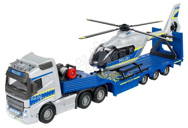 Spielzeuge für Jungen | Seite 27 - LKW mit Polizeihubschrauber Volvo Truck Airbus Majorette