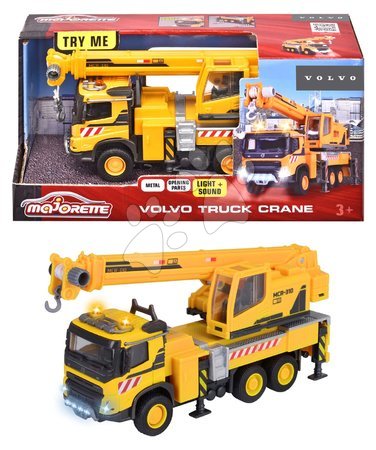 Gradbeni stroji - Avtomobilček gradbeni z žerjavom Volvo Truck Crane Majorette - 5