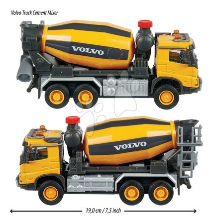 Baumaschinen - Spielzeug-Baustellenfahrzeug mit Betonmischer – Volvo Truck Cement Mixer Majorette - 2