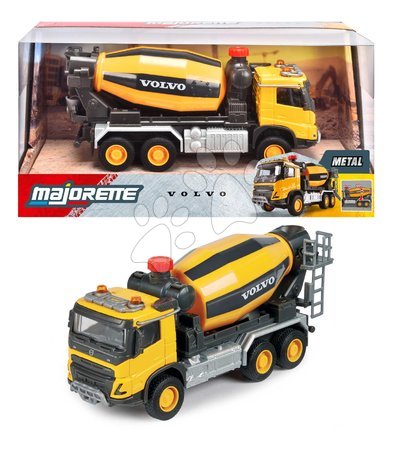 Baumaschinen - Spielzeug-Baustellenfahrzeug mit Betonmischer – Volvo Truck Cement Mixer Majorette - 4