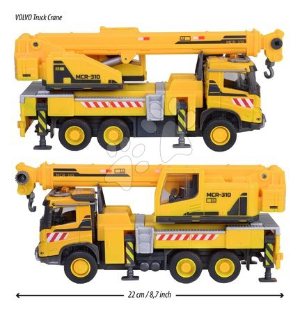 Baumaschinen - Spielzeug-Bau-Lkw mit Volvo-Kran Majorette - 2