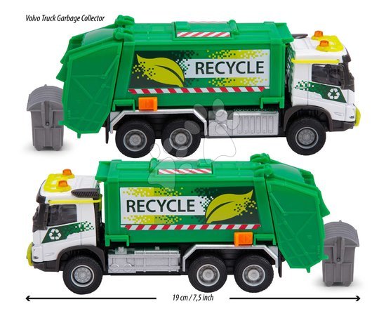 Lastwagen - Spielzeug-Müllwagen Volvo FMX Majorette - 2