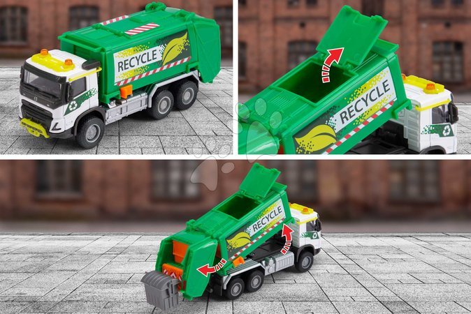 Lastwagen - Spielzeug-Müllwagen Volvo FMX Majorette - 5