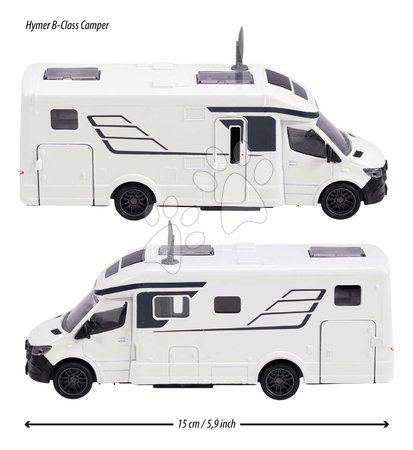 Spielzeugautos - Spielzeugauto-Wohnwagen Hymer B-Class Majorette - 2