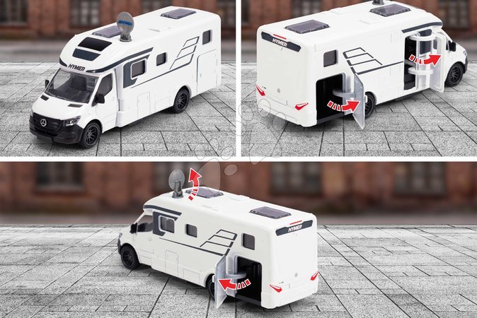 Spielzeugautos - Spielzeugauto-Wohnwagen Hymer B-Class Majorette - 5