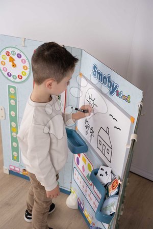 Schultafel - Schule mit Klasse für Vorschulkinder beidseitige Schule Smoby - 10