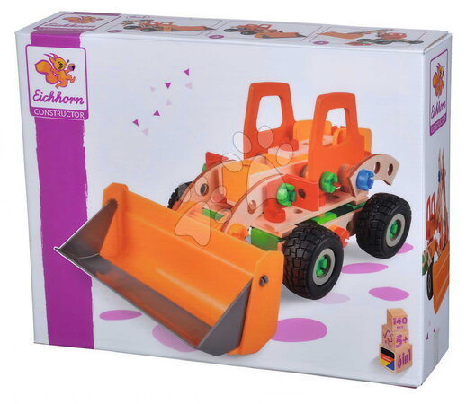 Jocuri de construit din lemn Eichhorn - Joc de construit din lemn încărcător Constructor Wheel Loader Eichhorn - 8