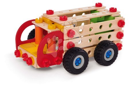 Dřevěné hračky - Dřevěná stavebnice nákladní auto Constructor Trucks Eichhorn_1